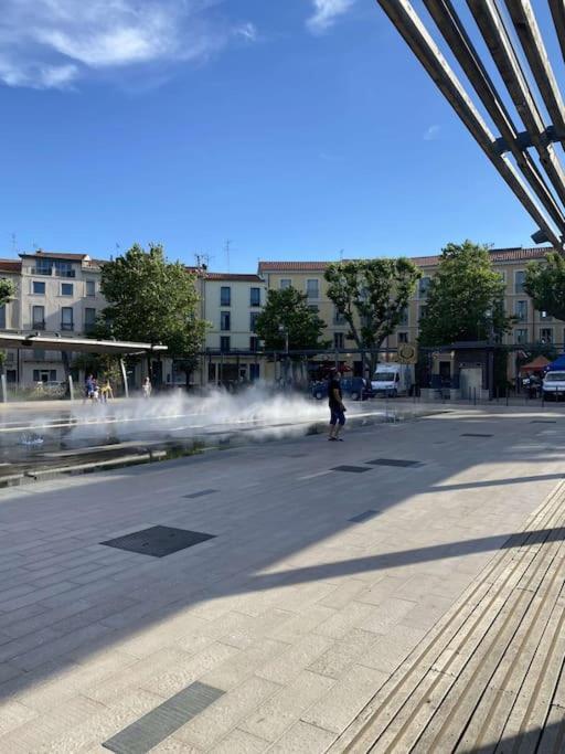 Les Balences - Jolie Studio Place Jean Jaures Beziers -Wifi Apartment Luaran gambar